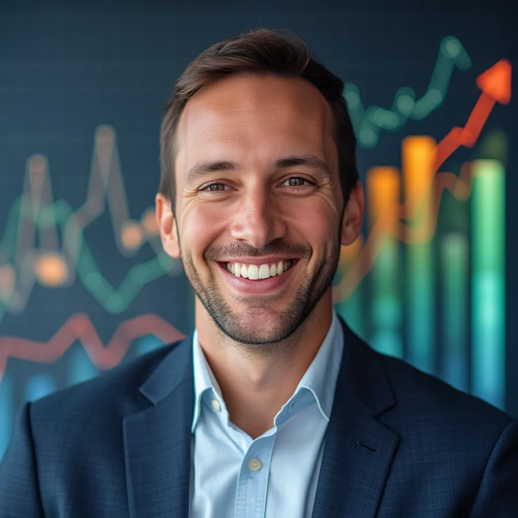 Graphique de croissance d'une entreprise cliente